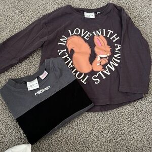 Never worn unisex long sleeve shirts